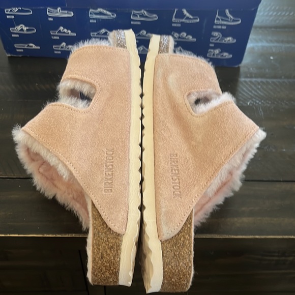 Birkenstock Arizona Shearling Light Rose Asst asa - Picture 3 of 5